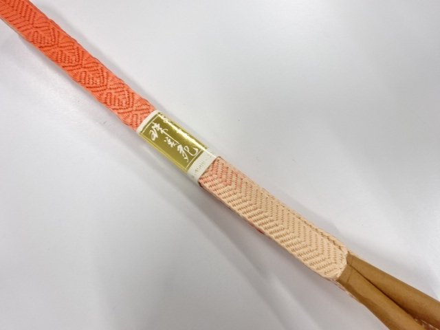 JAPANESE KIMONO / UNUSED HAND-TIED OBIJIME